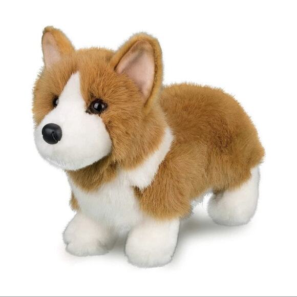 NWT DOUGLAS Corgi Stuffed Plush Soft Puppy Dog Plushie Tan White Stuffed Animal - Picture 1 of 14